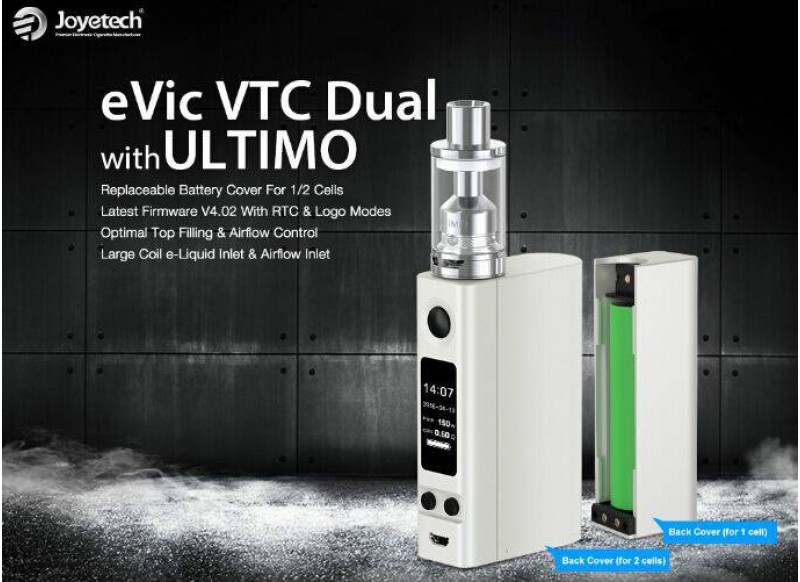 Joyetech eVic VTC Dual sada s ULTIMO clearomizérem Bílá