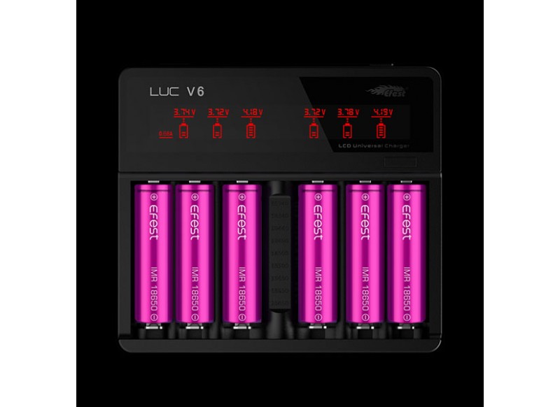 Efest LUC V6 nabíječka - 6 slotů